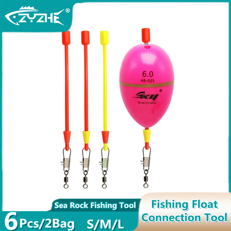 Saltwater Line - ZYZHE 6pcs/2Bags Sea Rock Fishing Float