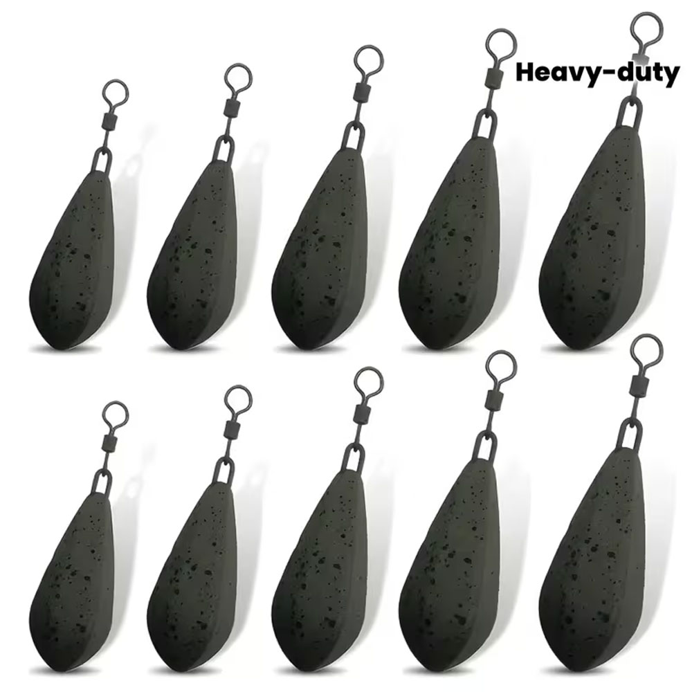 Leader Line - 4-Pack Heavy-Duty Carp Fishing Weights with