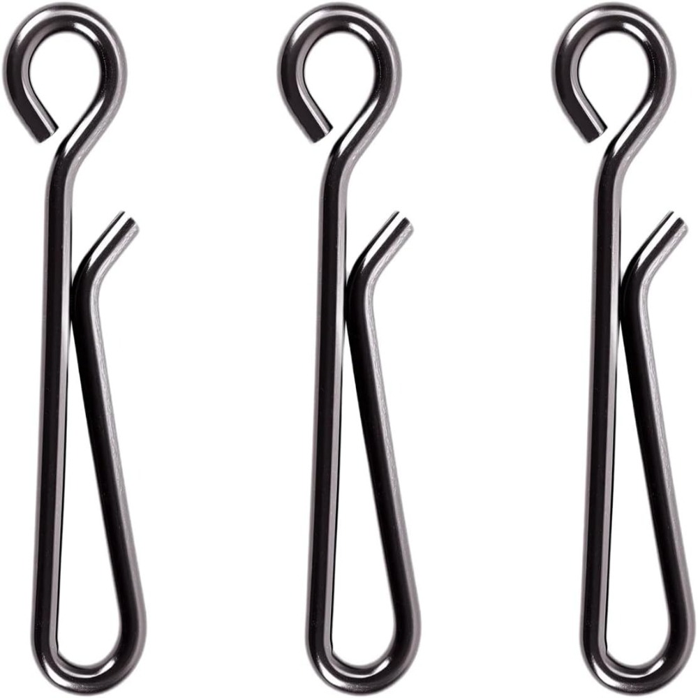 Saltwater Line - 100Pcs Stainless Steel Fishing Snap Clips