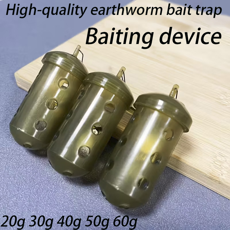 Fishing Line Dispenser - Cylindrical Fishing Bait Cage, Ventilation Holes