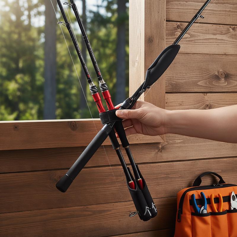 Fishing Line Spooler - Adjustable Fishing Pole Sling Strap with
