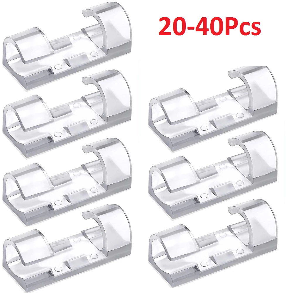 Tippet Line - 40PCS Cable Organizer Clips Cable Management
