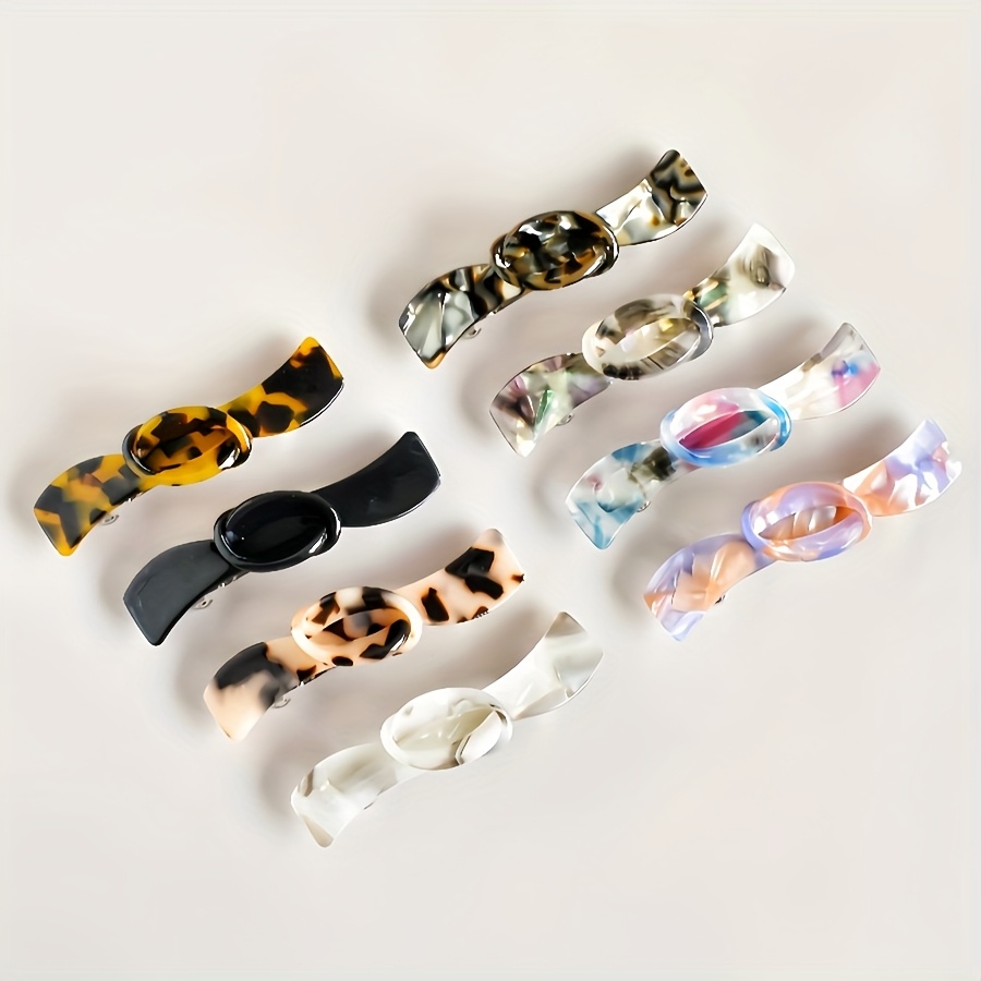 Tippet Line - 1PC Women's Multicolor Acetate Bow One-Line