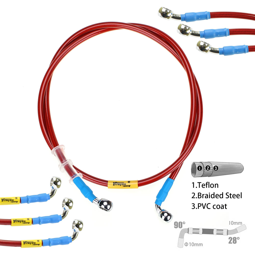 Braided Line - 400mm-2400mm Brake Hose Hydraulic DOT Line
