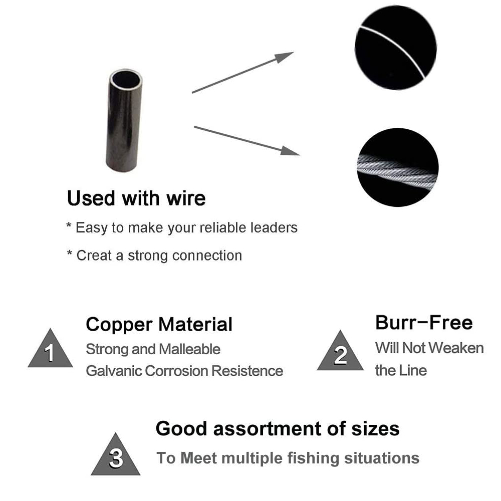 180Pcs/Box 0.6mm-1.4mm Copper  - Fishing Line Box recension och pris