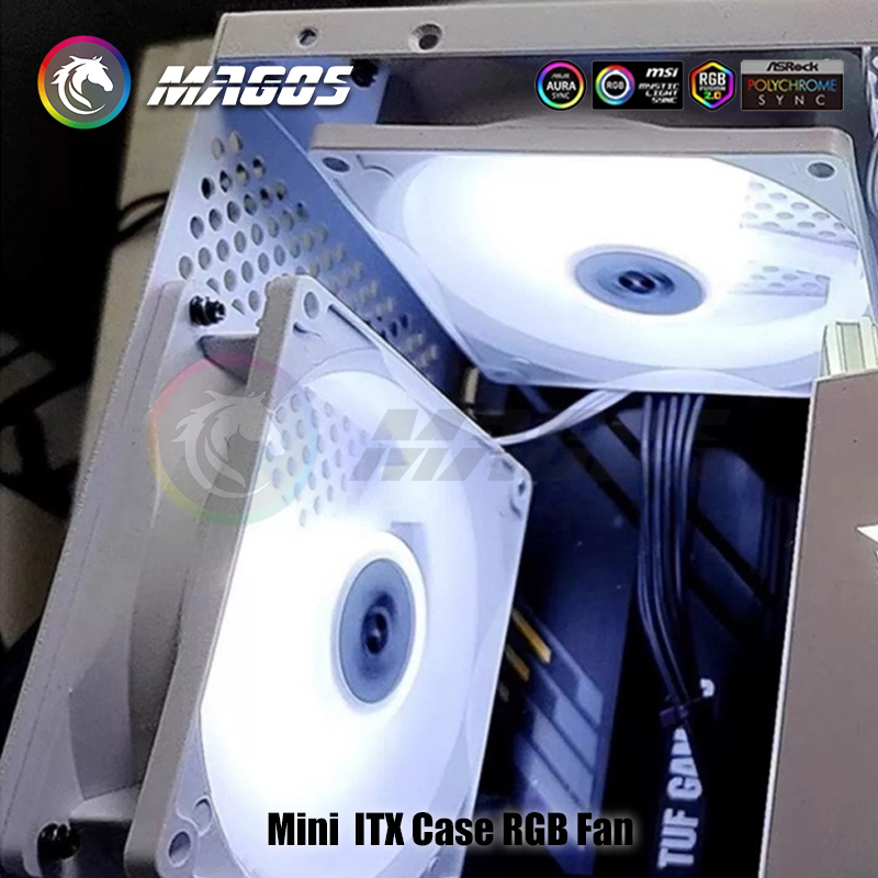 Mini ITX Case ARGB Fan 8cm 9cm - Fly Line recension och pris