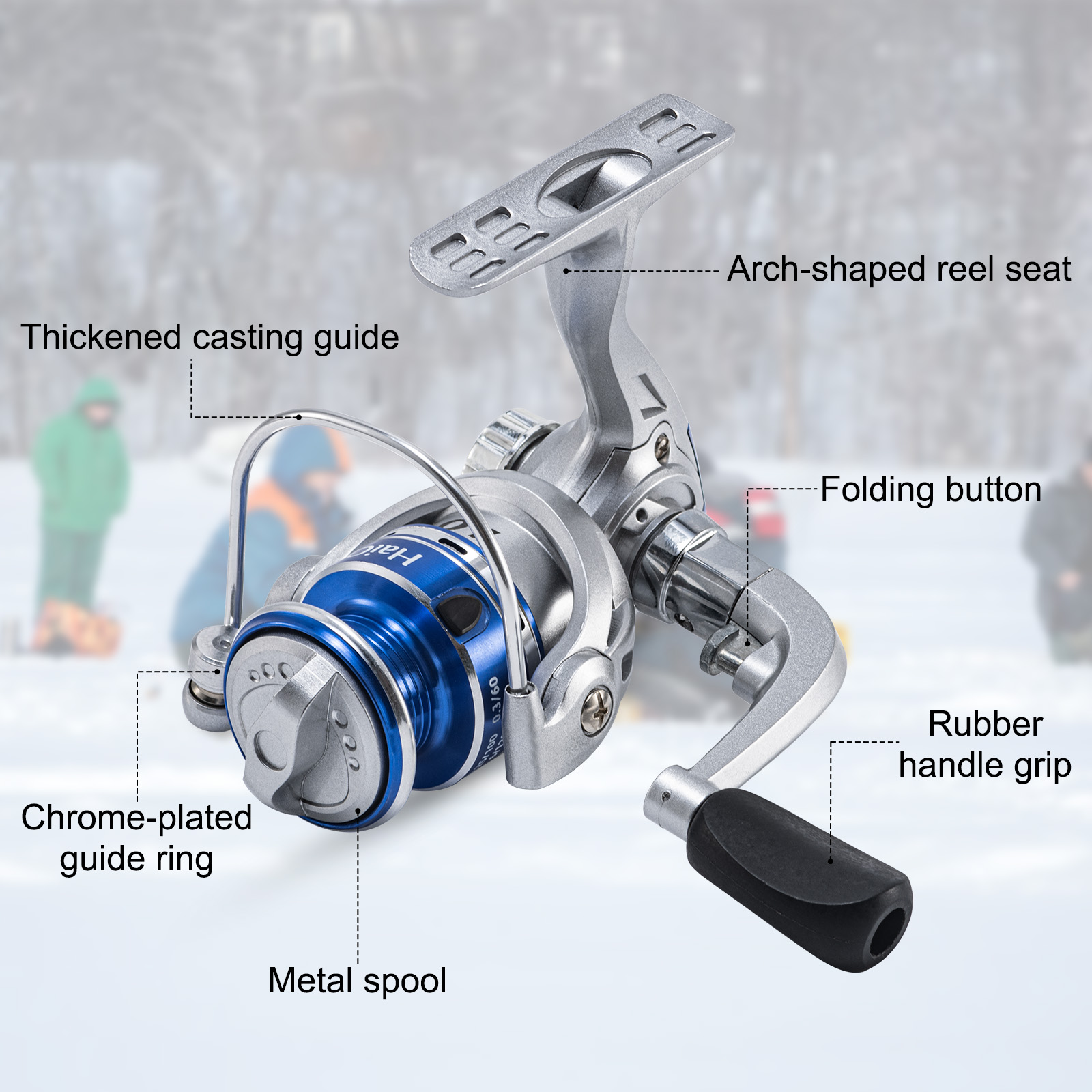Goture New Ice Fishing Reels W - Ice Fishing Line recension och pris