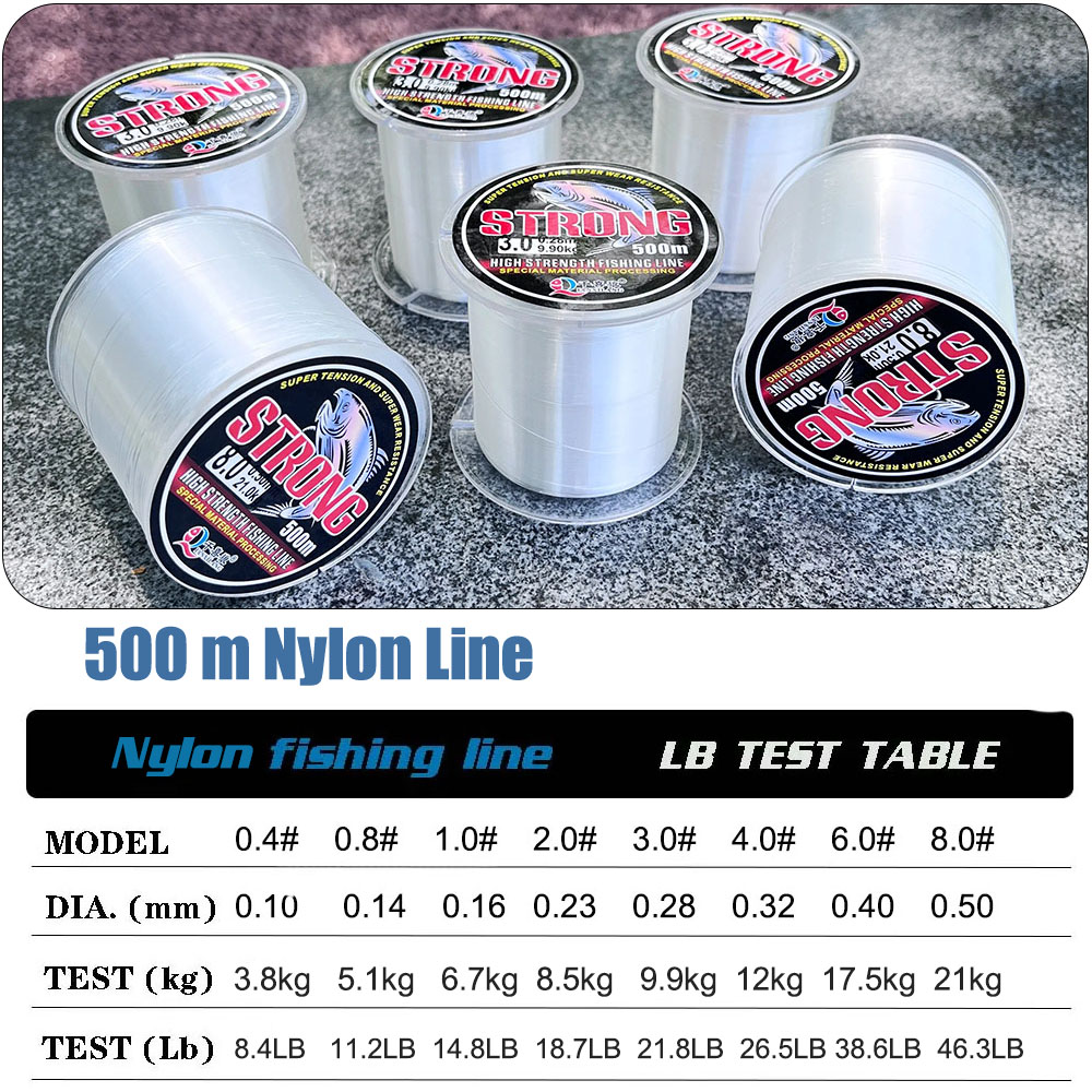 Limnoid 500m Nylon Fishing Lin - Fluorocarbon Line recension och pris