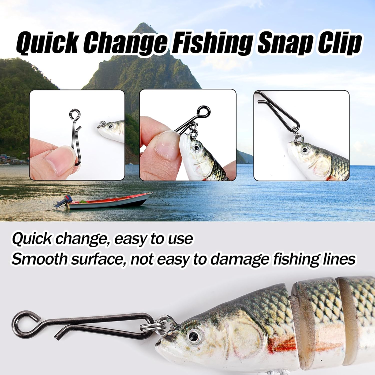 100Pcs Stainless Steel Fishing - Saltwater Line recension och pris