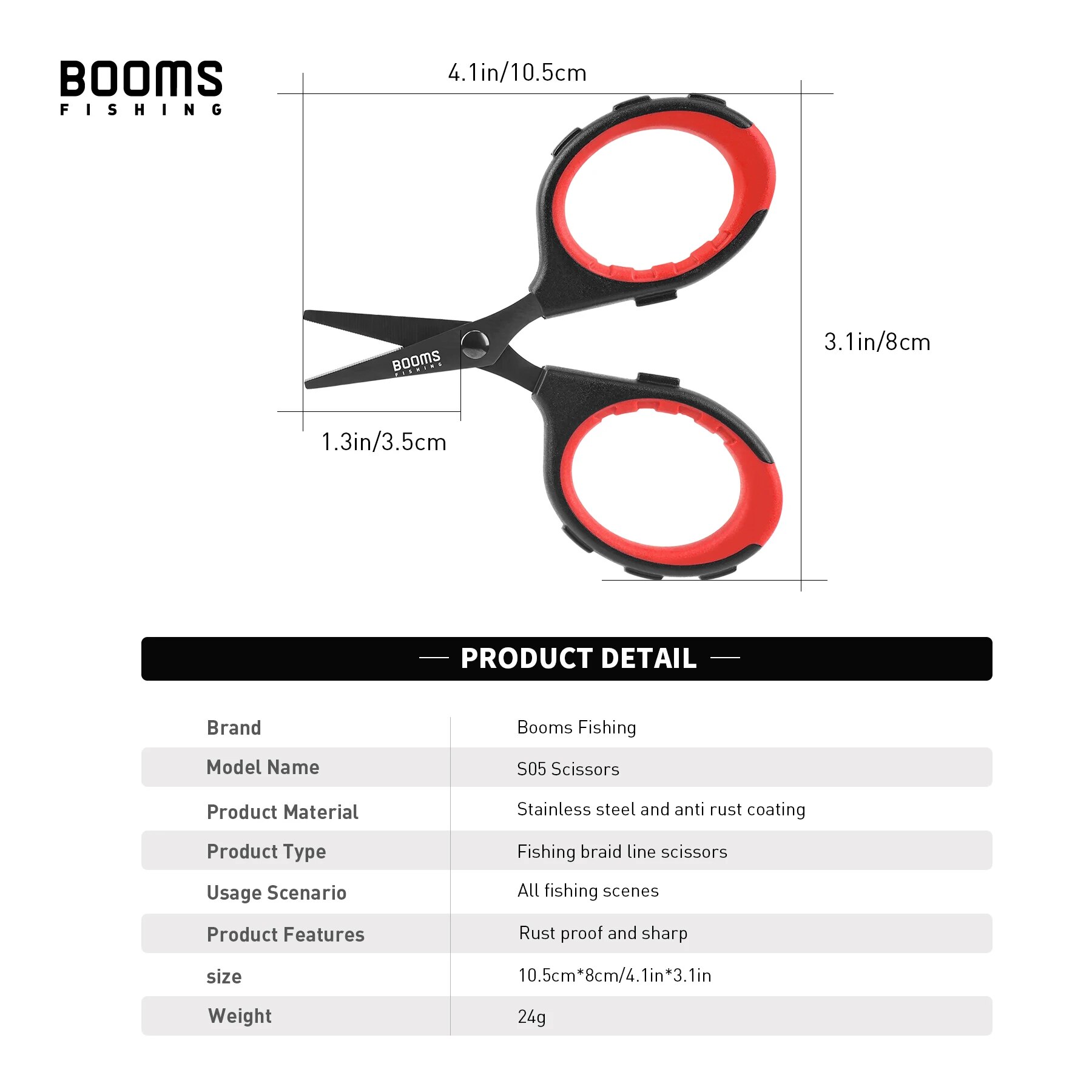 Booms Fishing S05 Braid Wire S - Fishing Line Cutter recension och pris