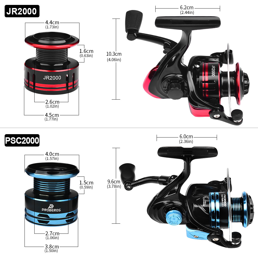 Metal Spinning Reel 2000 Serie - Ice Fishing Line recension och pris