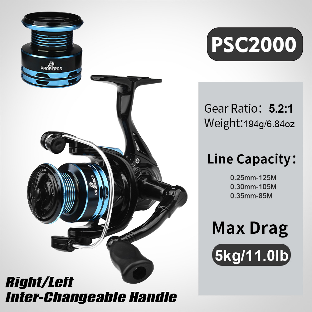 Metal Spinning Reel 2000 Serie - Ice Fishing Line recension och pris