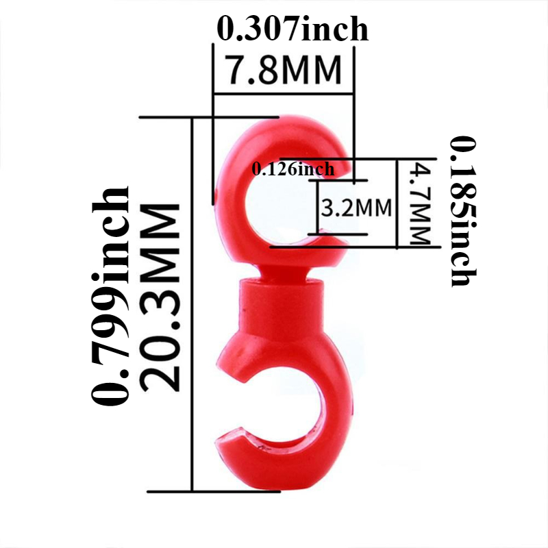 10Pcs/Set Plastics Bike Cross  - Tippet Line recension och pris