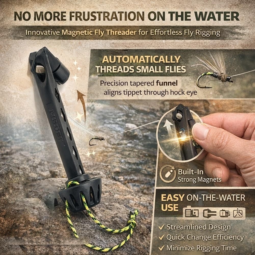 Portable Magnetic Fly Threader - Fishing Line Winder recension och pris