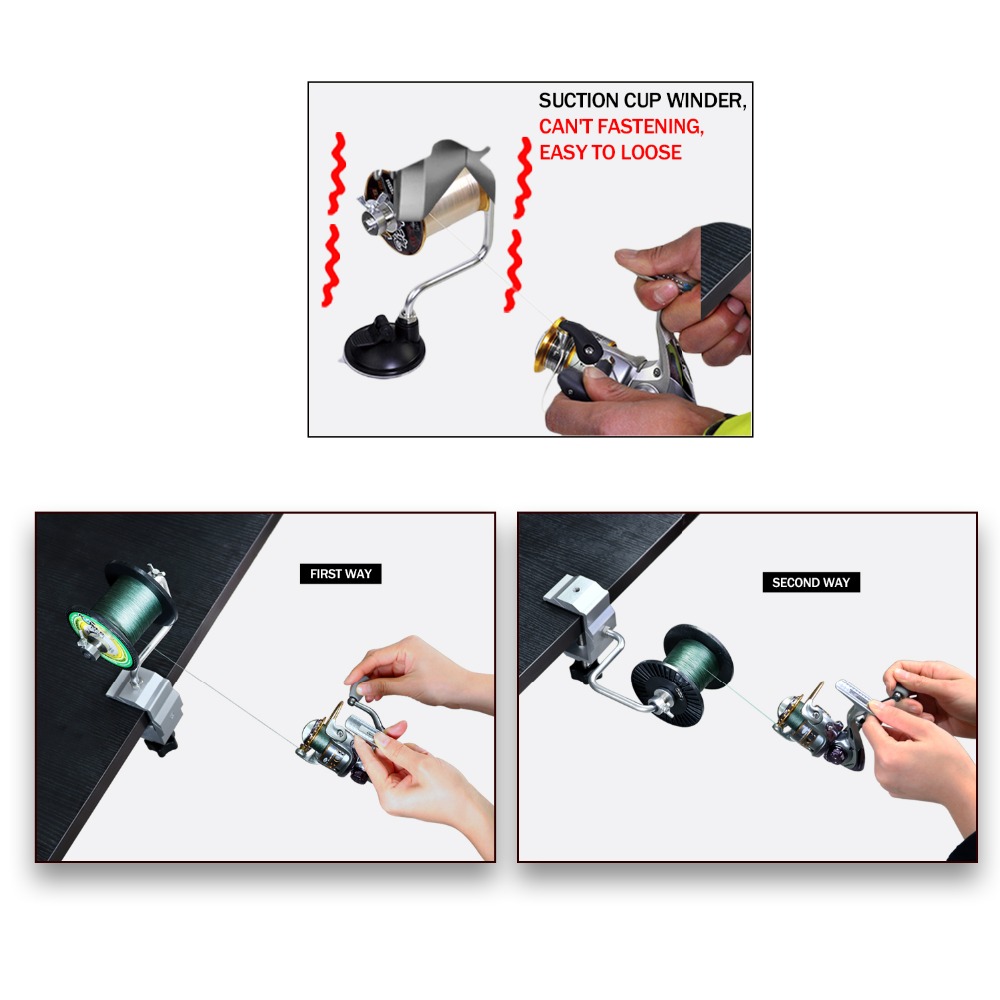 1pcs Portable Aluminum Fishing - Fishing Line Spooler recension och pris