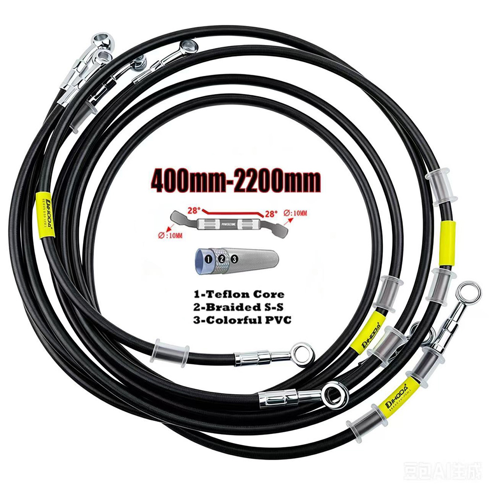 400-2200mm Motorcycle Hydrauli - Braided Line recension och pris