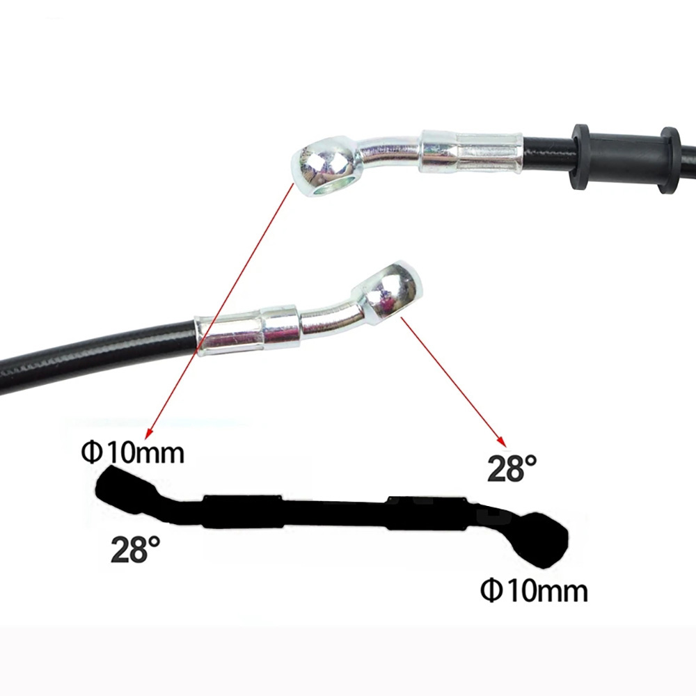 400-2200mm Motorcycle Hydrauli - Braided Line recension och pris