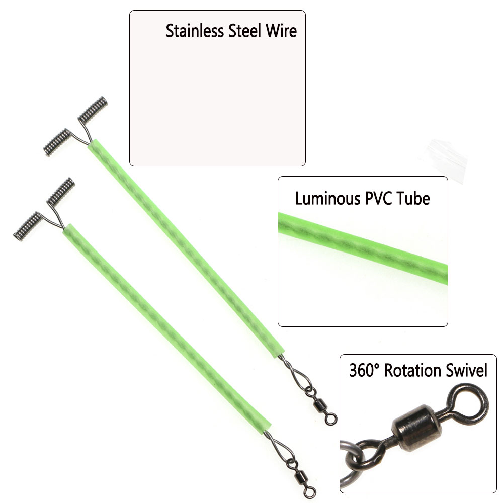 50pcs Stainless Steel Fishing  - Leader Line recension och pris