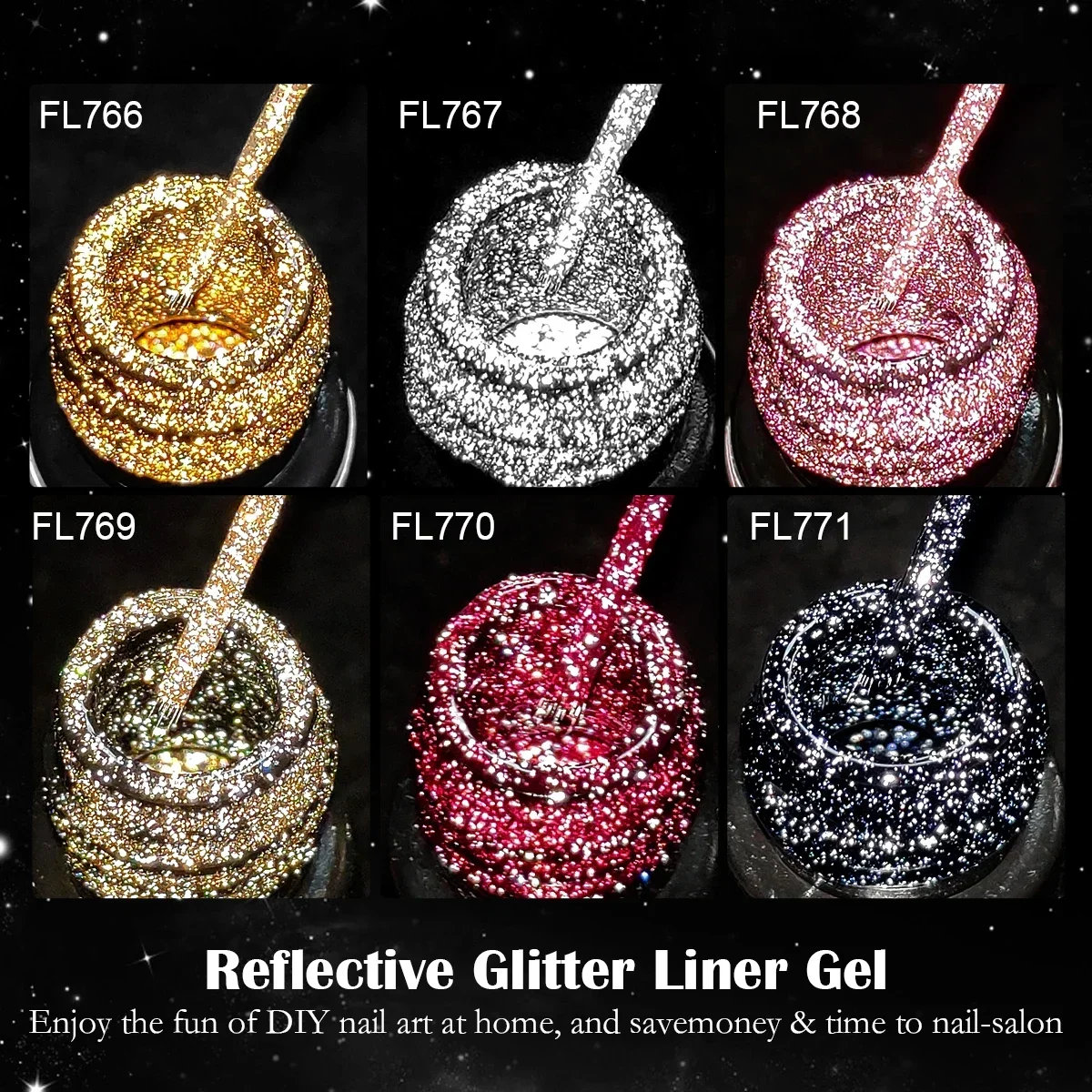 7/9/10/13pcs Gold Silver Refle - Copolymer Line recension och pris