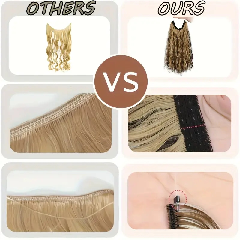 18Inch Synthetic Long Wavy Cul - Monofilament Line recension och pris