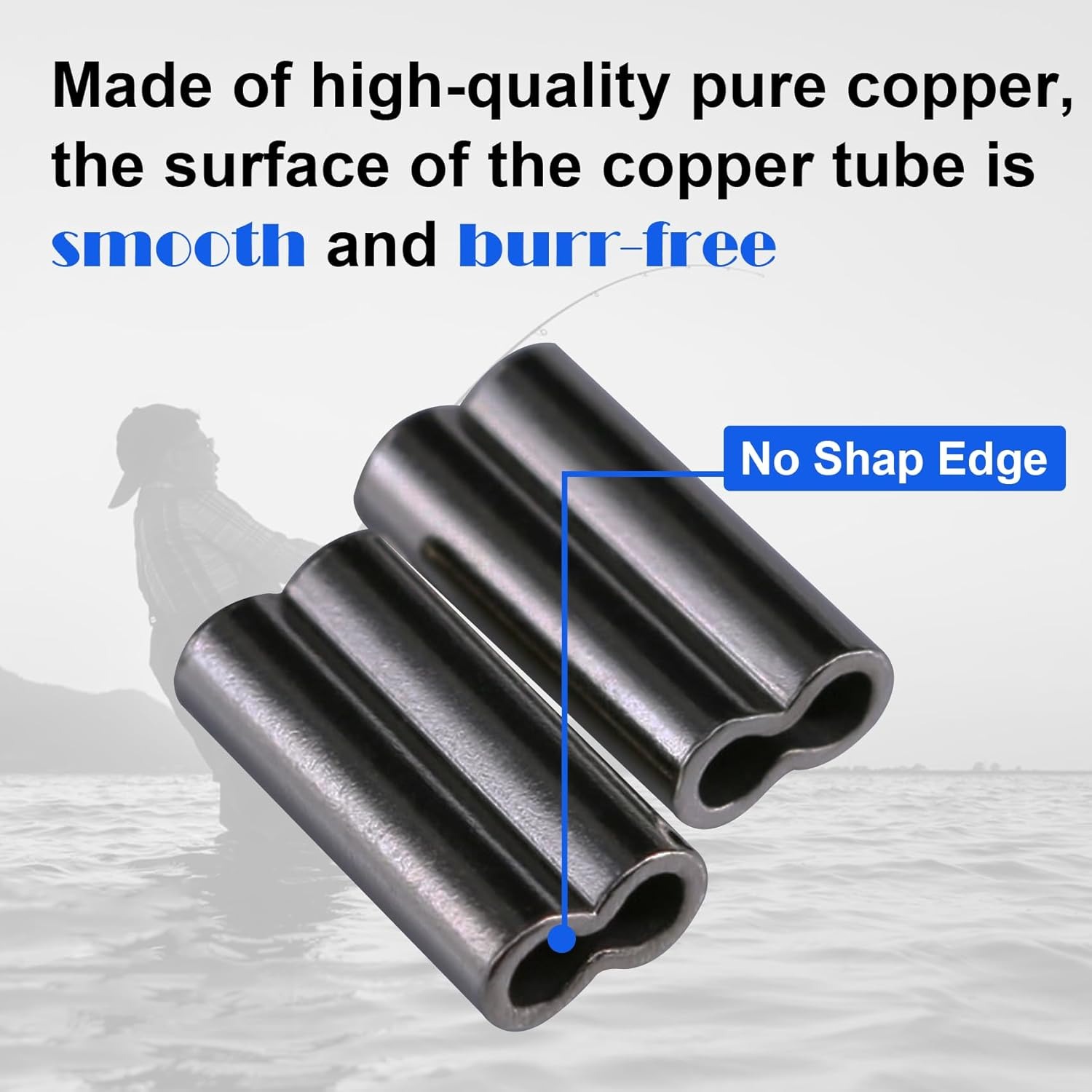 Copper Double Barrel Crimp Sle - Leader Line recension och pris