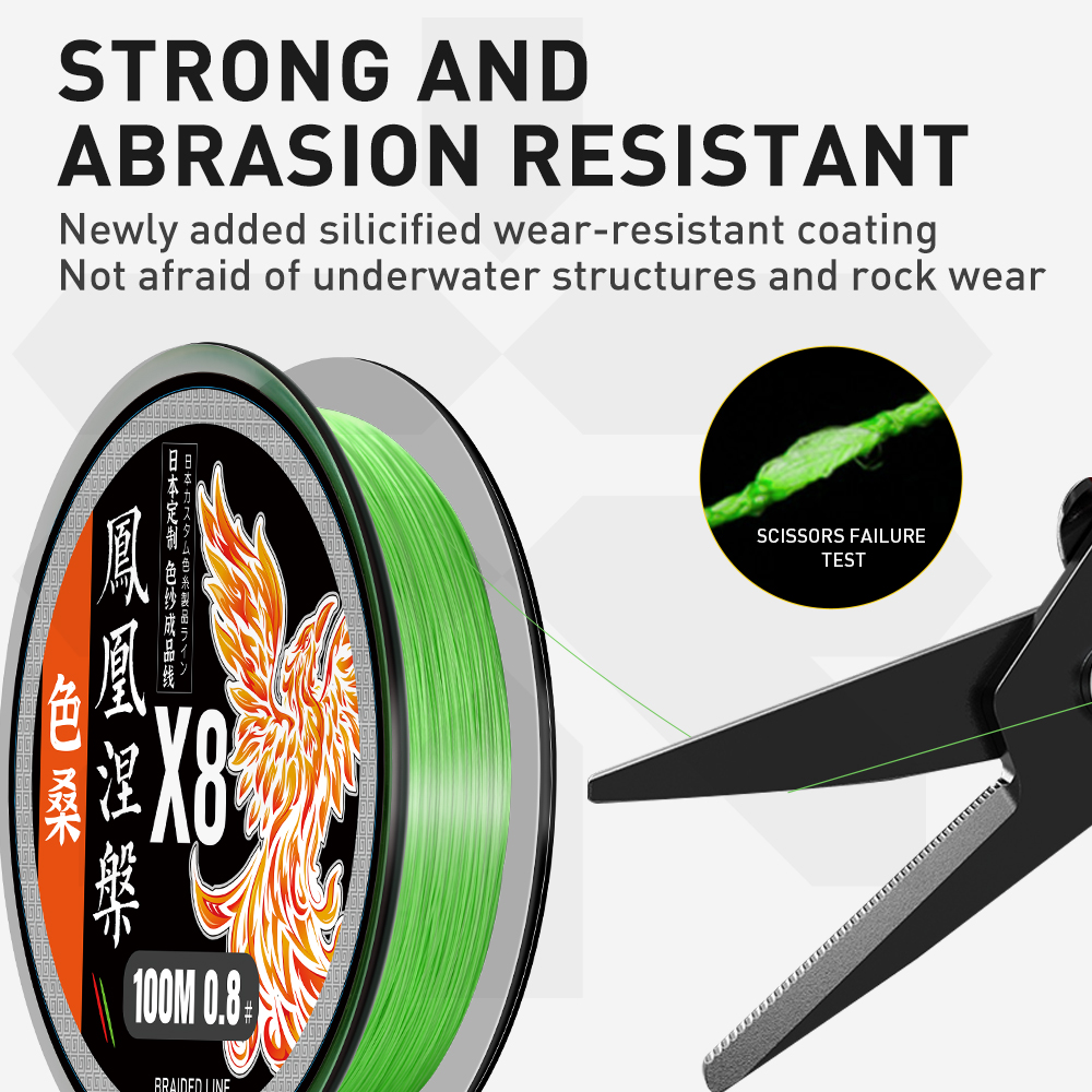 ZUKIBO Phoenix 8 Strand PE Bra - Ice Fishing Line recension och pris
