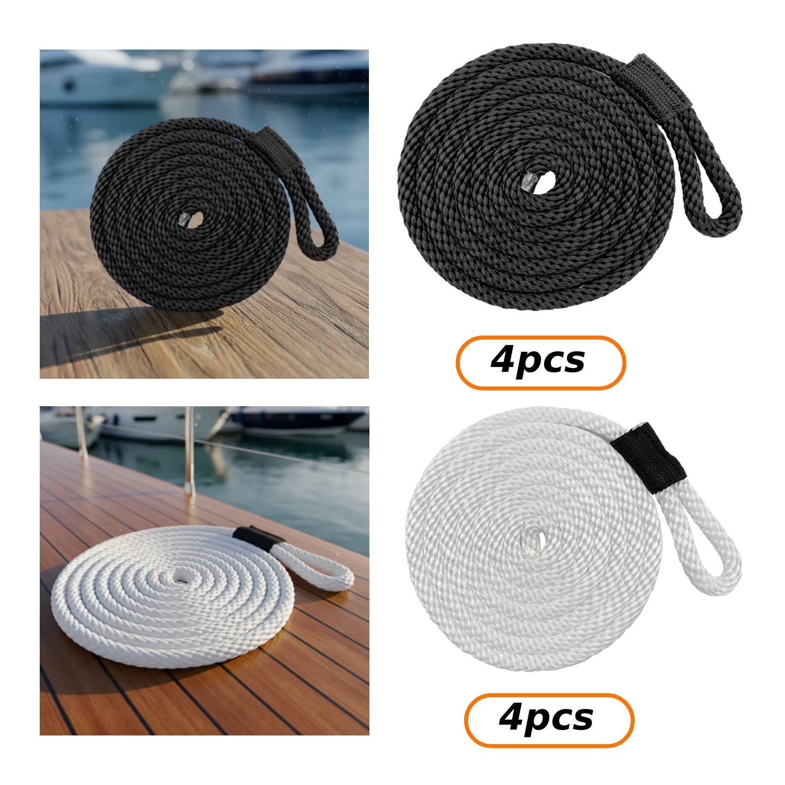 4 Pieces Docklines Mooring Rop - Braided Line recension och pris
