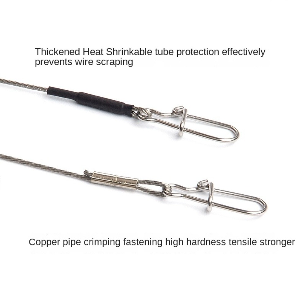 5PCS 20/30/40cm strands Stainl - Leader Line recension och pris