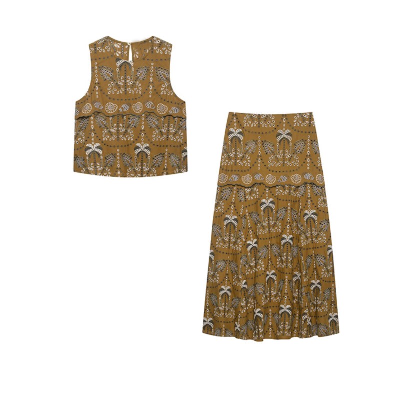Women Embroidery Midi Skirts S - Fly Line recension och pris